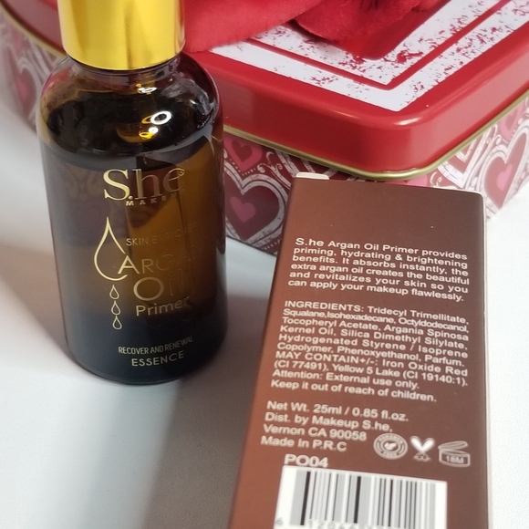 S.he Makeup Argan Oil Face Primer for healthy & bright skin makeup - NEW - Picture 3 of 4